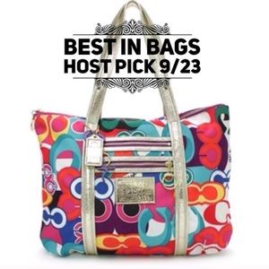 COACH Poppy Glam Tote